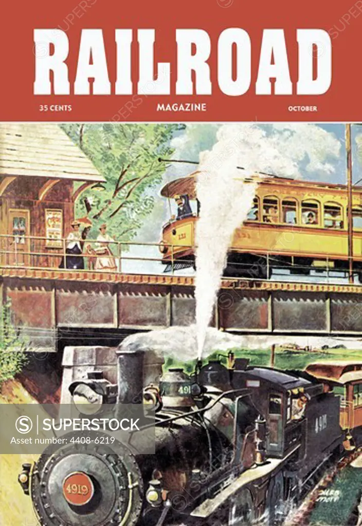 Railroad Magazine: Traveling, 1950, Railroad