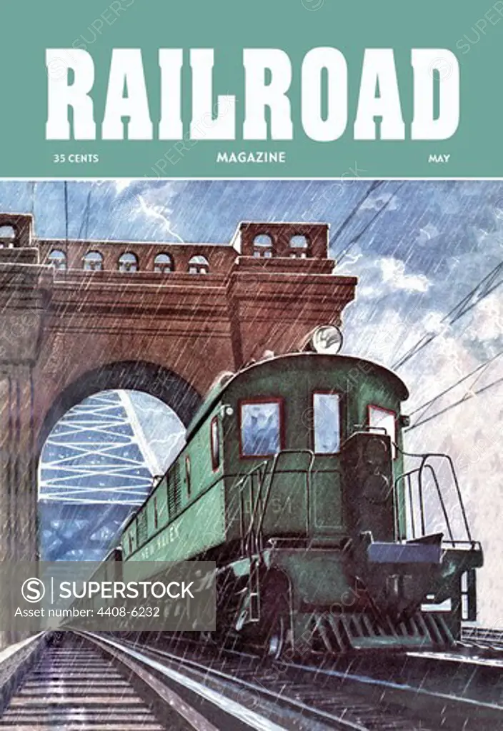 Railroad Magazine: Through the Storm, 1949, Railroad
