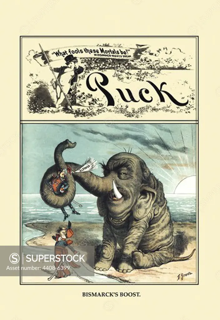 Puck Magazine: Bismarck's Boost, Puck Magazine