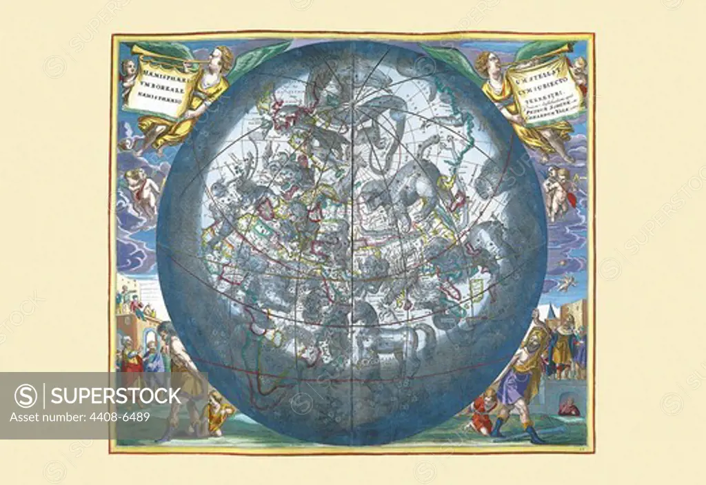 Hemisphaerii Borealis Coeli, Celestial & Astrological Charts