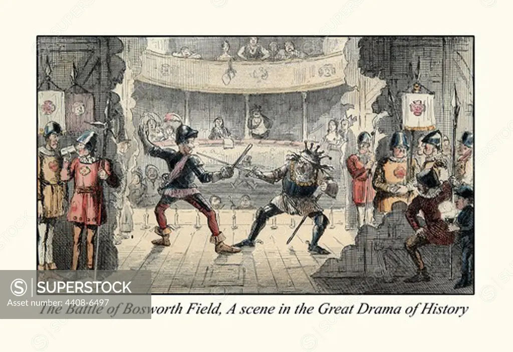 Battle of Bosworth Field,  a Scene in the Great Drama of History, Comic History of England