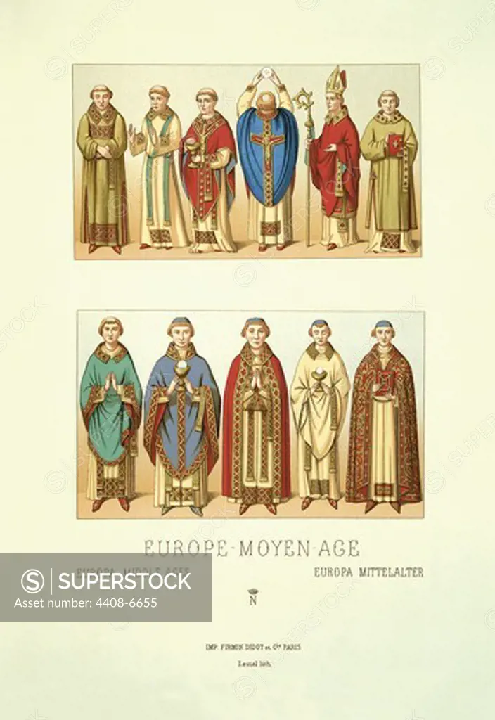 Europe-Moyen-Age, Clerical Vestments