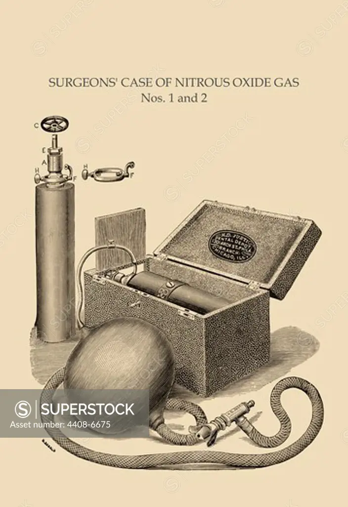 Surgeon's Case of Nitrous Oxide Gas Nos. 1 and 2, Medical - Dental