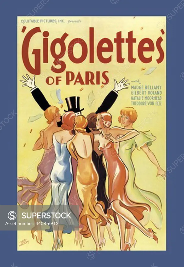 Gigolettes of Paris, Vintage Film Posters