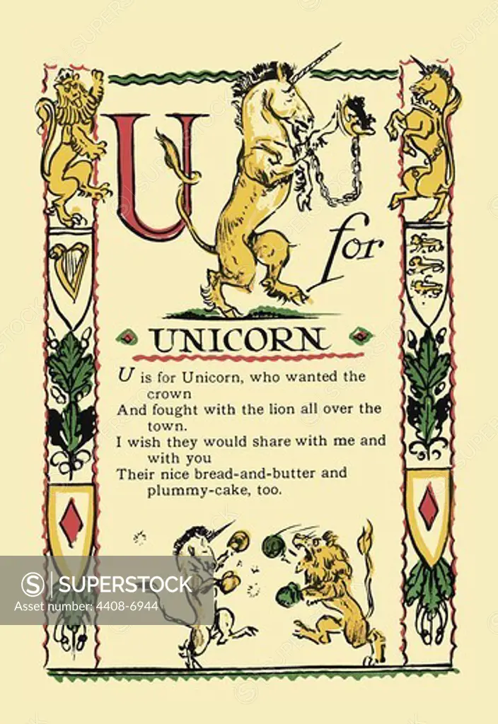 U for Unicorn, Tony Sarge - Alphabet