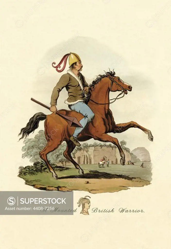 Mounted British Warrior, Irish & British Life - Ancient