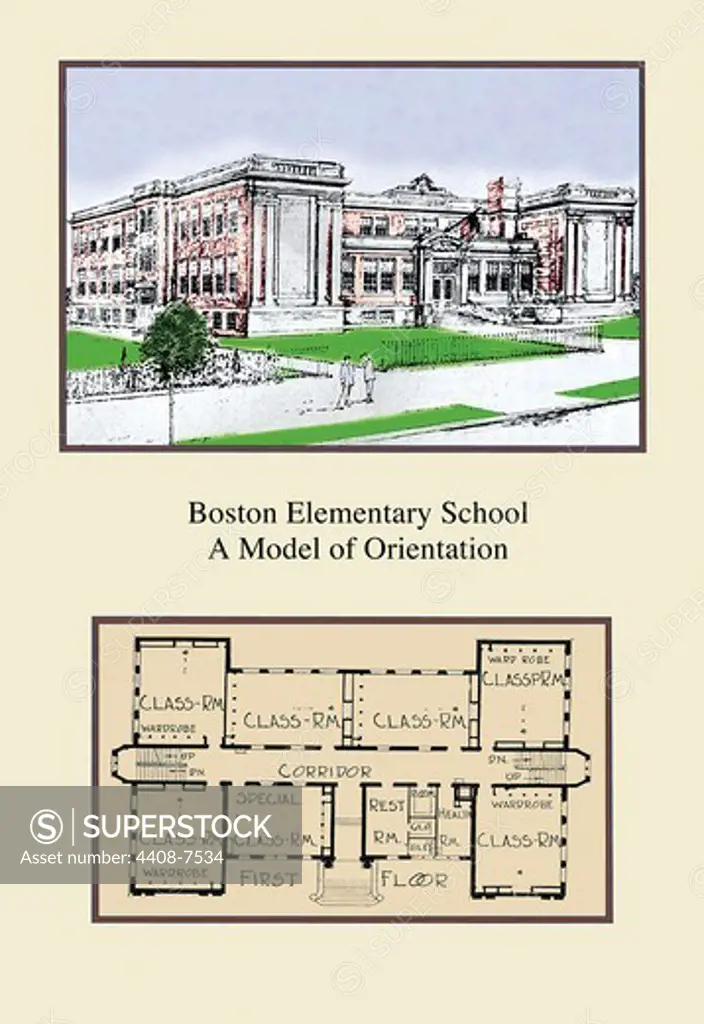 Boston Elementary School, Commercial & Apartment Buildings - USA