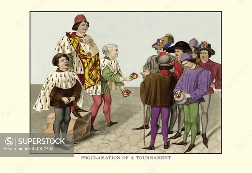 Proclamation of a Tournament, Costume & Decorations of the Middle Ages