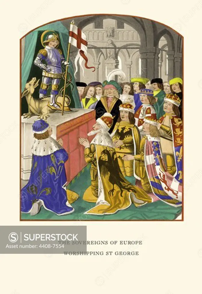 Sovereigns of Europe, Costume & Decorations of the Middle Ages