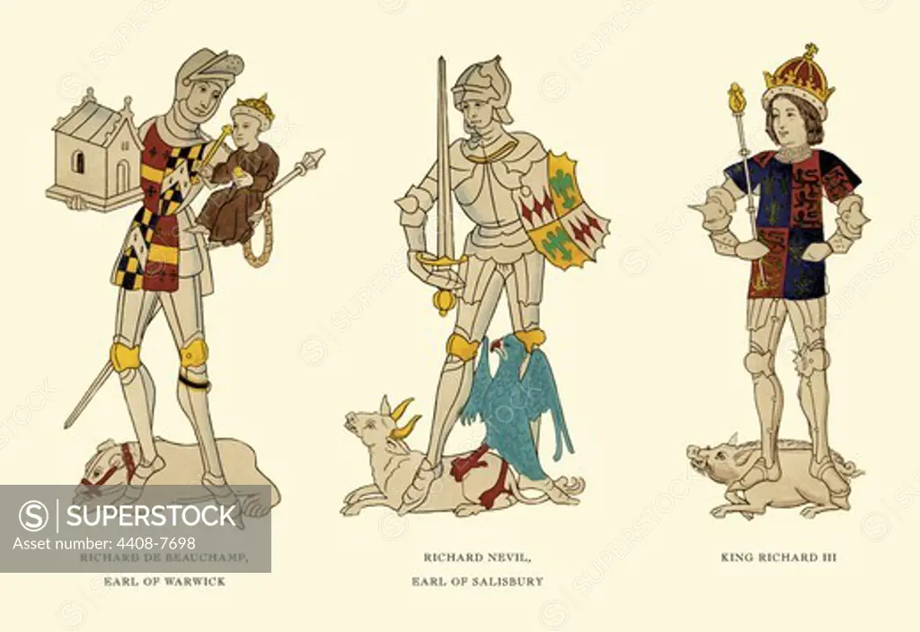 Richard De Beauchamp, Richard Nevil, and King Richard III, Costume & Decorations of the Middle Ages