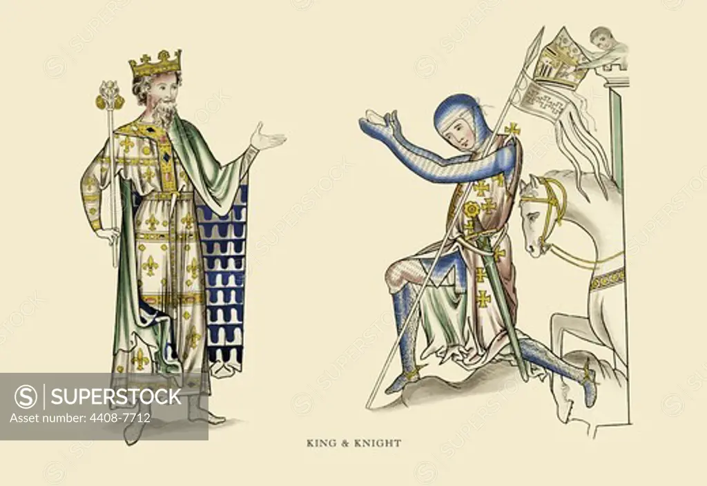 King and Knight, Costume & Decorations of the Middle Ages