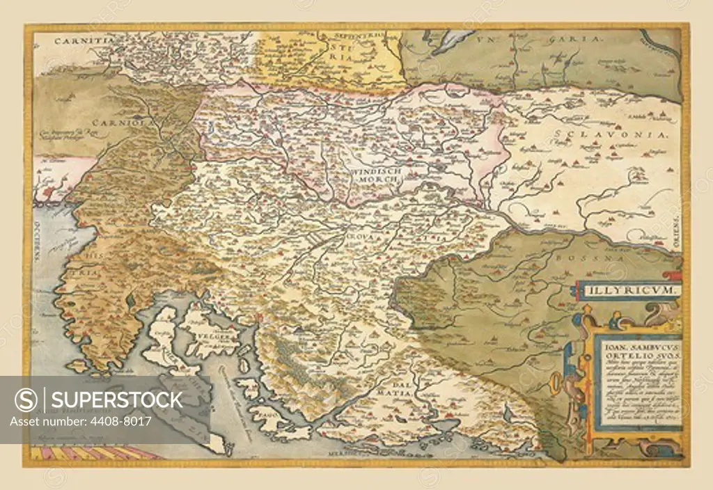 Map of Eastern Europe #4, Theatro D'el Orbe La Tierra - Ortelius