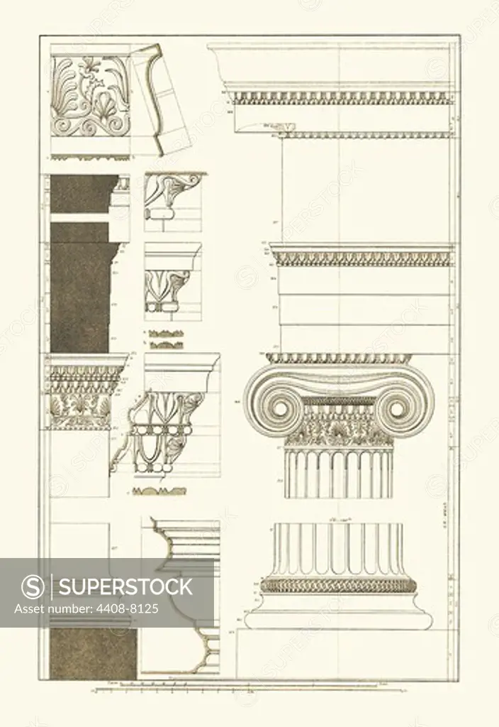 Details from the North Portico of the Erechtheum, Renaissance