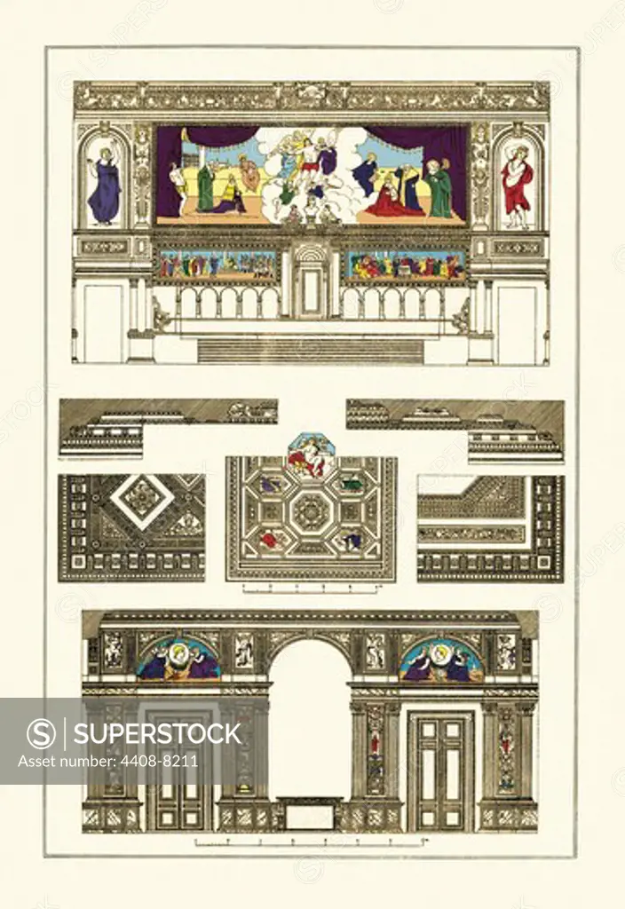 Decoration of Large Halls, Polychrome, Renaissance
