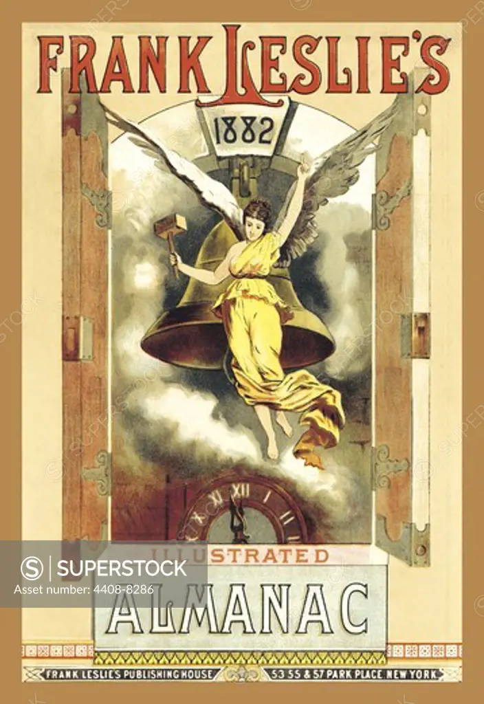 Frank Leslie's Illustrated Almanac:Angel Bell-Ringer, 1882, American Journals - Frank Leslie's