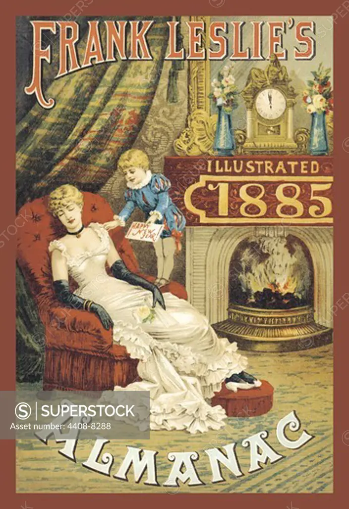 Frank Leslie's Illustrated Almanac: Happy New Year, 1885, American Journals - Frank Leslie's