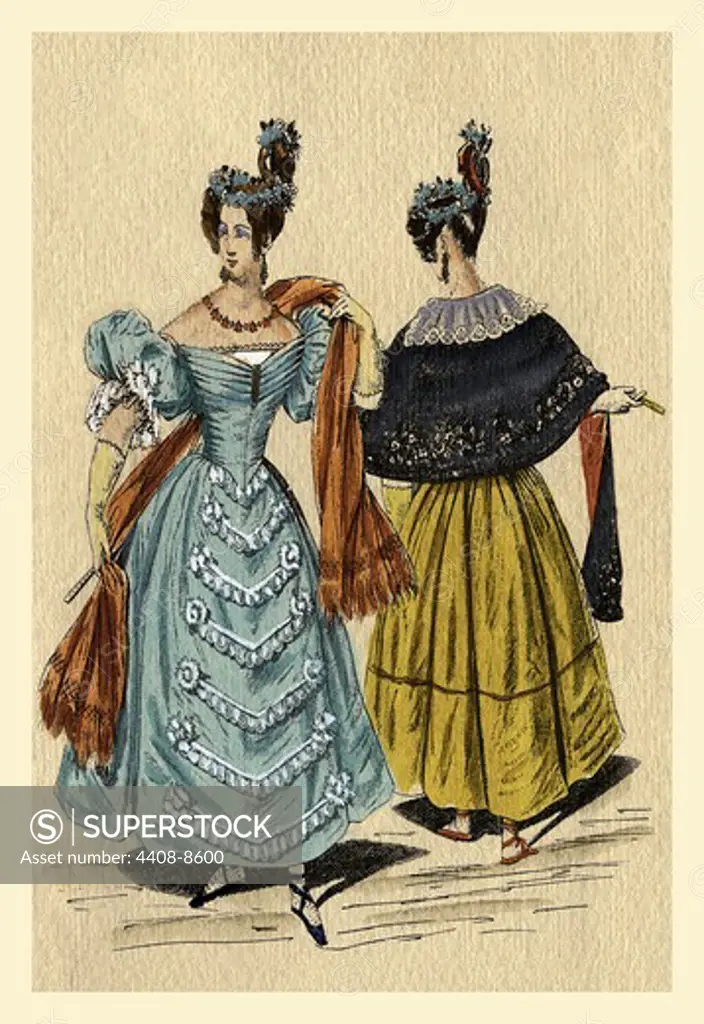 Ladies with Matching Hats, Italian Fashion