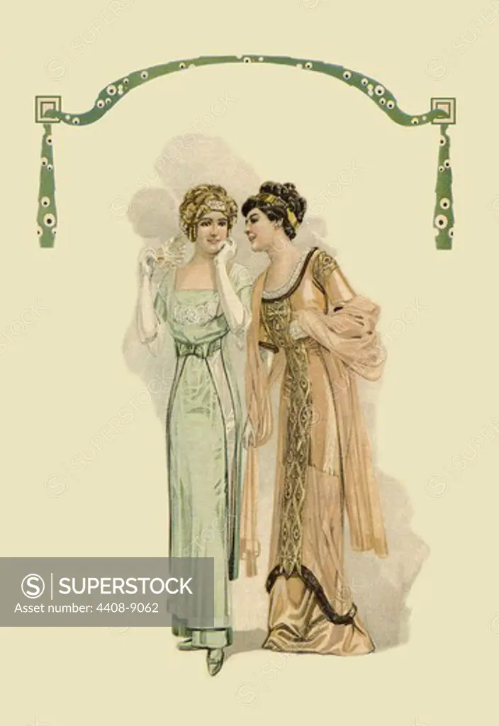 Gossiping at the Party, Ladies Fashion - Germany