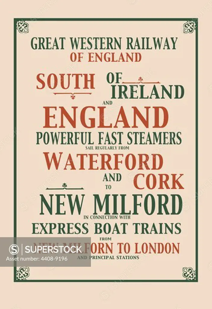 Great Western Railway, Irish