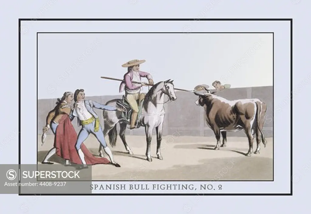 Spanish Bull Fighting, No. 2: Attack of the Picadores, Bullfighting