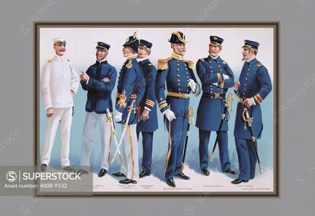 U.S. Navy: Uniforms, 1899 #4, U.S. Navy - Werner