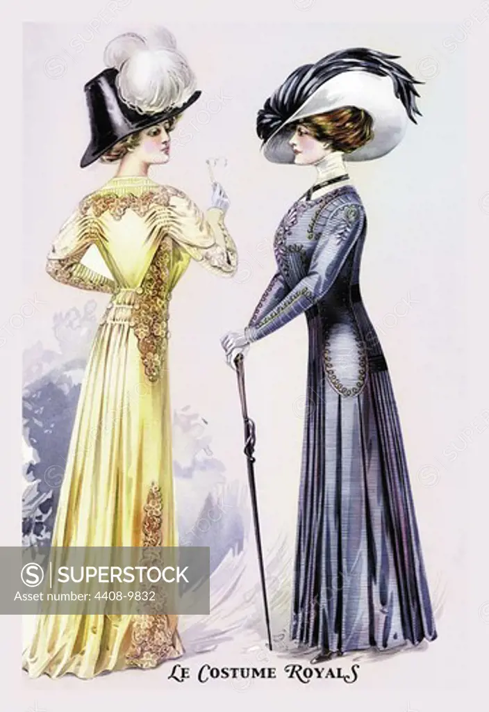 Costume Royals: Costumes of Robespierre Silk, L'Art De La Mode Early 20th Century American Dresses
