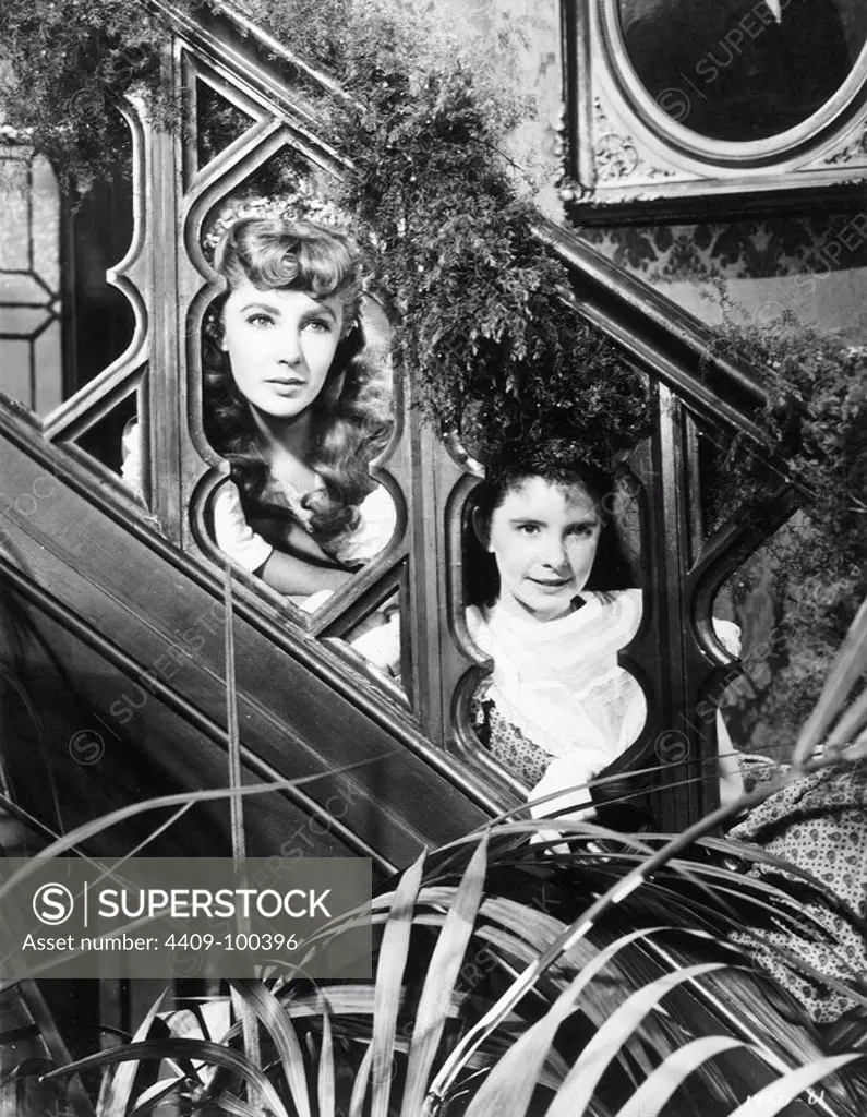 ELIZABETH TAYLOR and MARGARET O'BRIEN in LITTLE WOMEN (1949), directed by MERVYN LEROY.