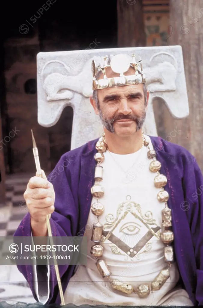 SEAN CONNERY in THE MAN WHO WOULD BE KING (1975), directed by JOHN HUSTON.