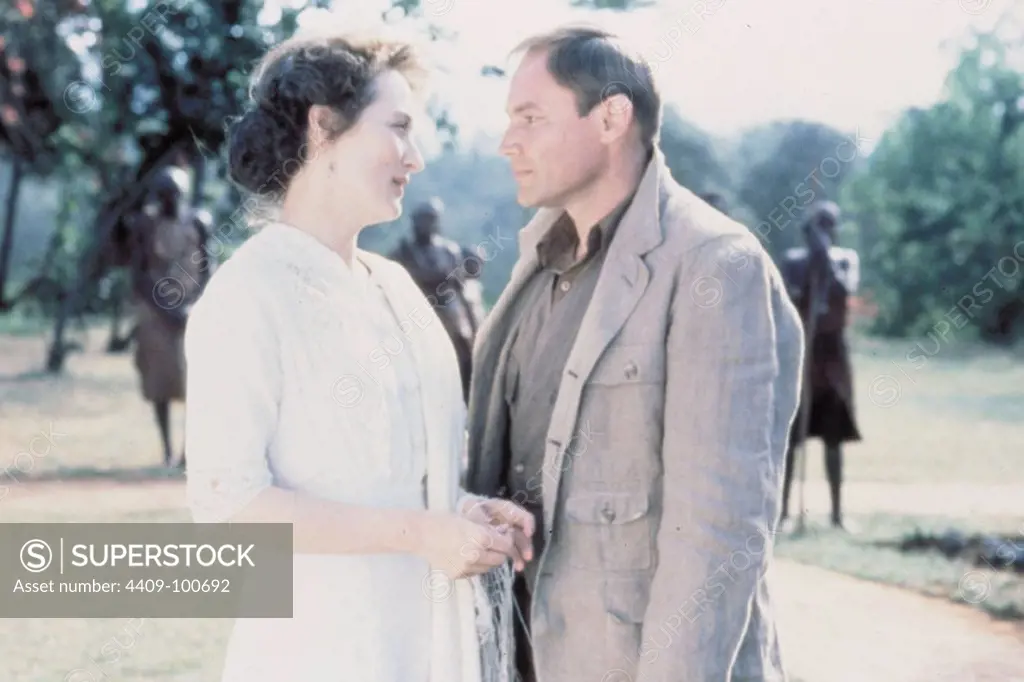 KLAUS MARIA BRANDAUER and MERYL STREEP in OUT OF AFRICA (1985), directed by SYDNEY POLLACK.