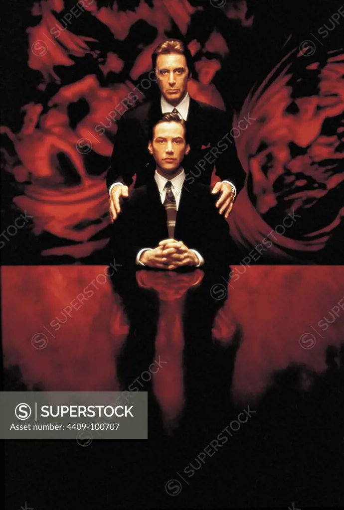 AL PACINO and KEANU REEVES in THE DEVIL'S ADVOCATE (1997), directed by TAYLOR HACKFORD.