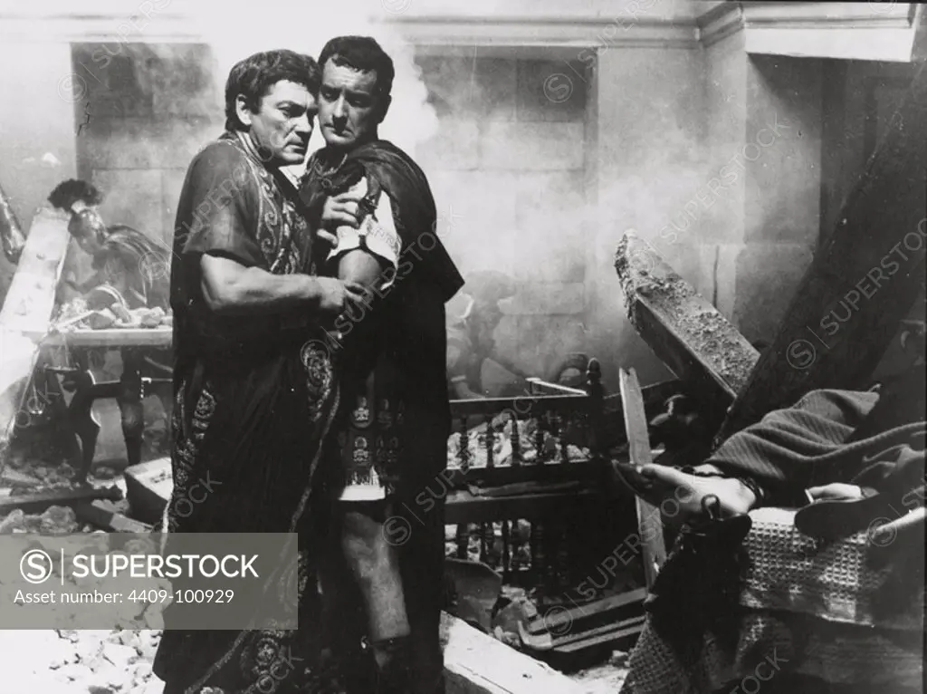 JEAN MARAIS in PONTIUS PILATE (1962) -Original title: PONZIO PILATO-, directed by IRVING RAPPER and GIAN PAOLO CALLEGARI.
