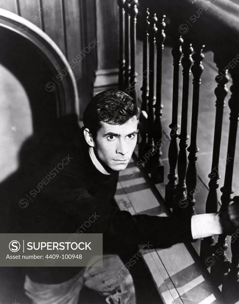 ANTHONY PERKINS in PSYCHO (1960), directed by ALFRED HITCHCOCK.