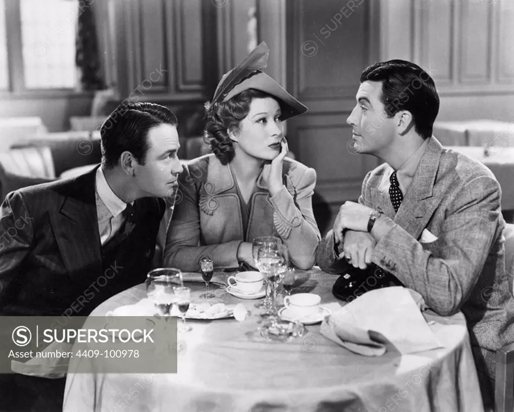 GREER GARSON, LEW AYRES and ROBERT TAYLOR in REMEMBER (1939), directed by NORMAN Z. MCLEOD.