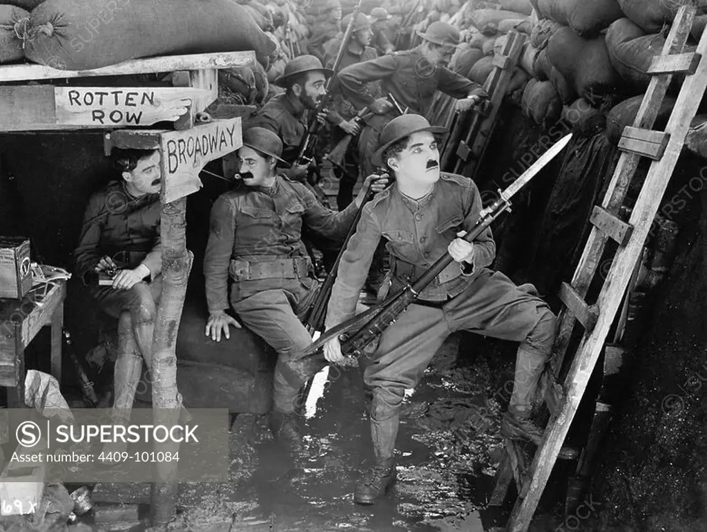 CHARLIE CHAPLIN in SHOULDER ARMS (1918), directed by CHARLIE CHAPLIN.