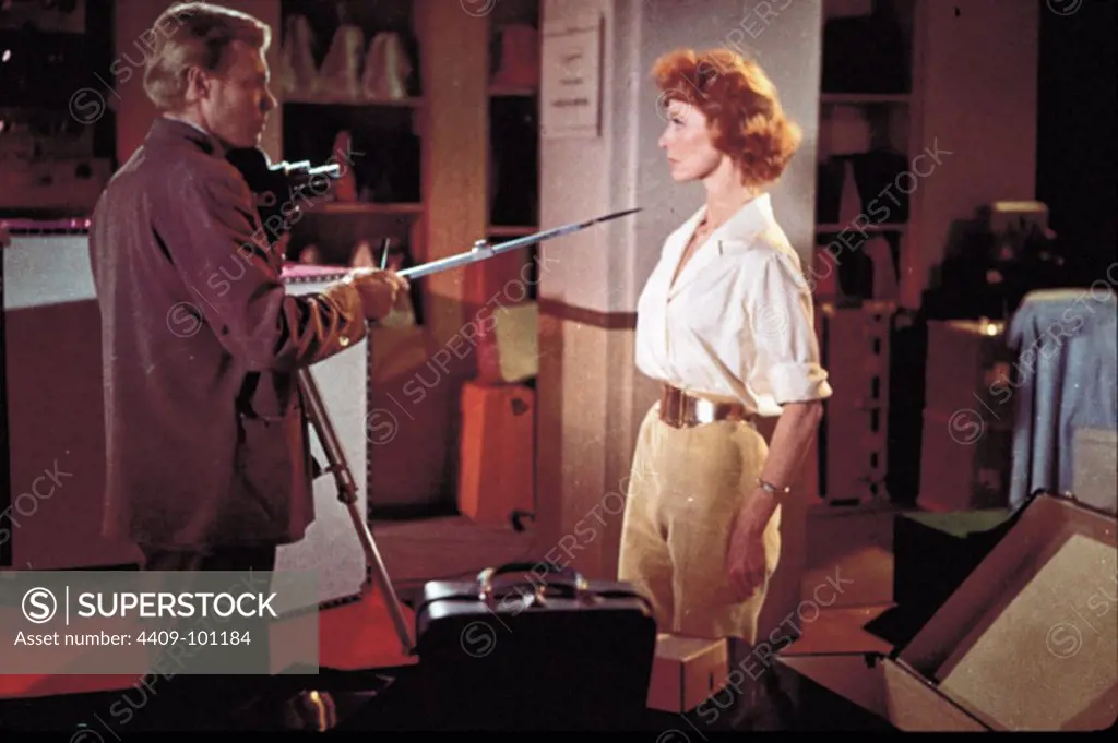 MOIRA SHEARER and KARLHEINZ BOHM in PEEPING TOM (1960), directed by MICHAEL POWELL.