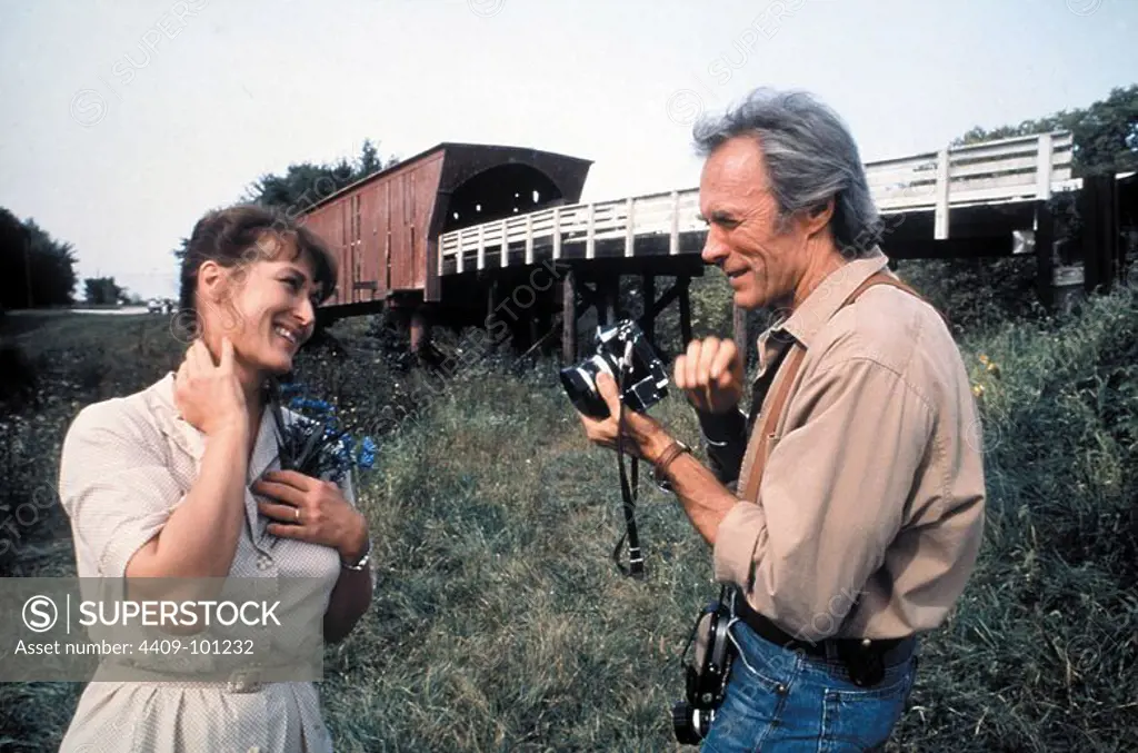 CLINT EASTWOOD and MERYL STREEP in THE BRIDGES OF MADISON COUNTY (1995), directed by CLINT EASTWOOD.