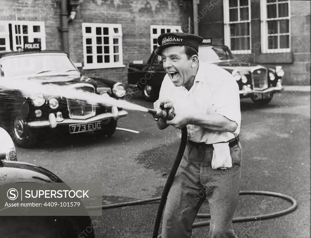 NORMAN WISDOM in ON THE BEAT (1962), directed by ROBERT ASHER.