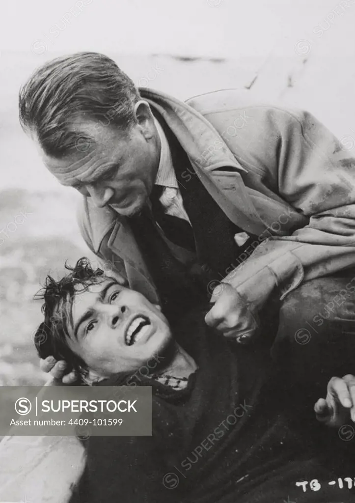 JOHN MILLS and HORST BUCHHOLZ in TIGER BAY (1959), directed by J. LEE THOMPSON.