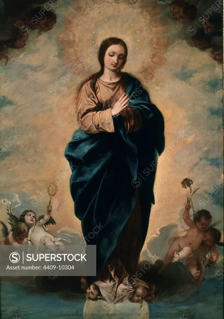 INMACULADA. Author: ALONZO CANO. Location: PRIVATE COLLECTION. MADRID. SPAIN. INMACULADA CONCEPCION.