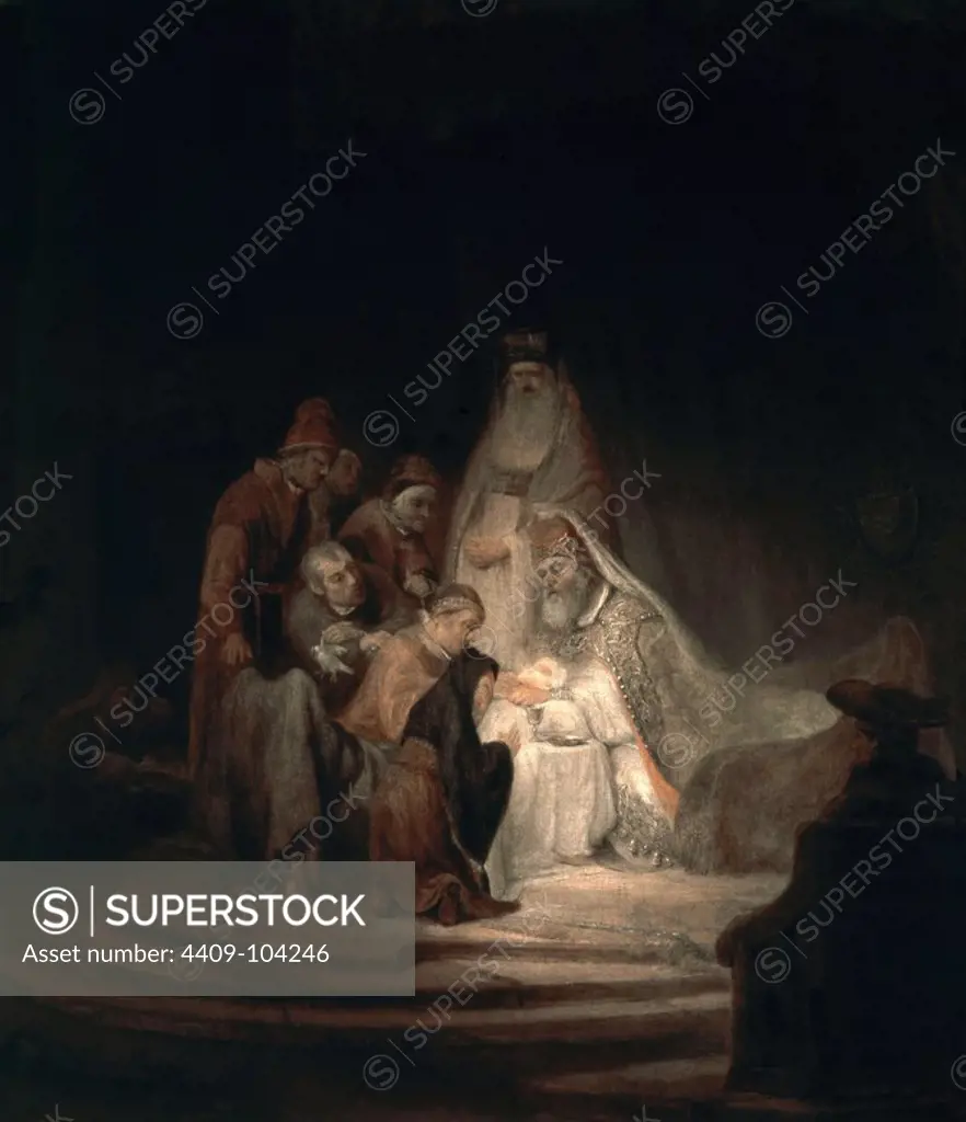 'The Circumcision', 1700-1710, Oil on canvas. Author: CHRISTOPHER PAUDISS. Location: KUNSTHISTORISCHES MUSEUM / MUSEO DE BELLAS ARTES. WIEN. AUSTRIA. CHILD JESUS.