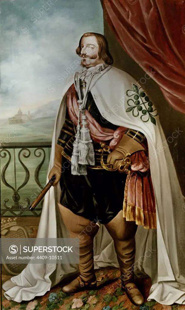 RETRATO DEL CONDE DUQUE DE OLIVARES - SIGLO XVII. Author: ANONYMOUS. Location: CONVENTO DE LAS CLARISAS / MUSEO DE ARTE SACRO. MONFORTE DE LEMOS. LUGO. SPAIN. Count-Duke of Olivares Gaspar de Guzman. GUZMAN Y PIMENTEL GASPAR DE.