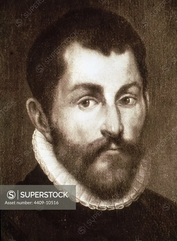 TORCUATO TASSO (1544-1595) - POETA ITALIANO. Author: JACOPO COMIN-JACOBO ROBUSTI-TINTORETTO. Location: PRIVATE COLLECTION. MADRID. SPAIN.