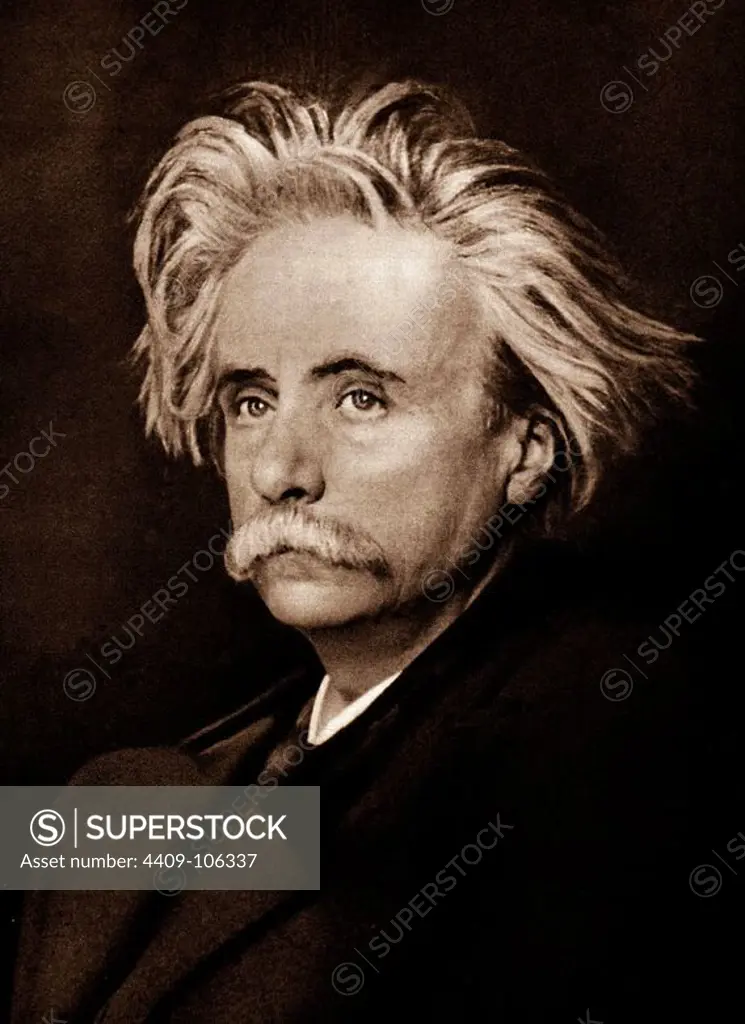 Edvard Hagerup Grieg (1843-1907), Norwegian composer and pianist of the Romantic period. Ca. 1900.