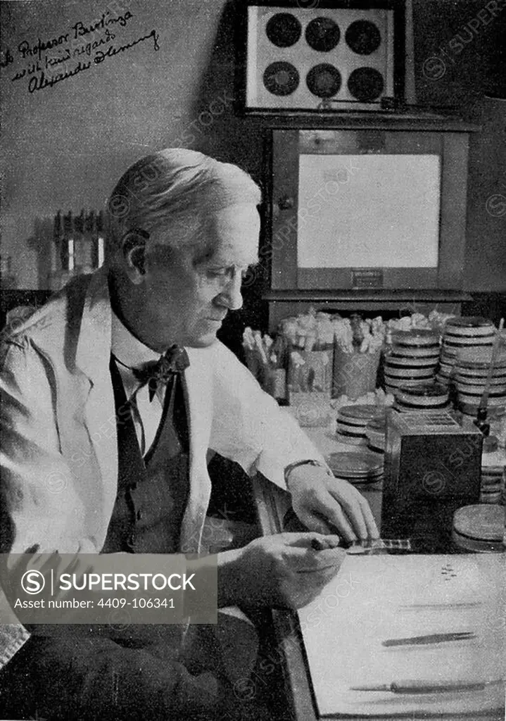 ALEXANDER FLEMING (1881-1955) - Scottish physician, microbiologist, and pharmacologist.