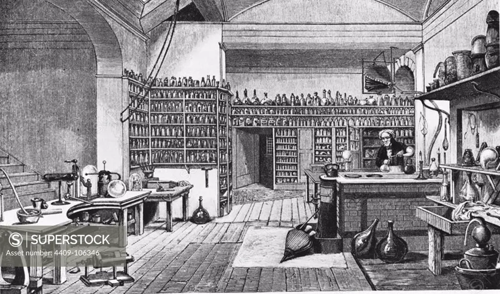 FARADAY IN ITS STUDY - DISCOVERER OF ELECTROMAGNETISM AND ELECTROLYSIS.