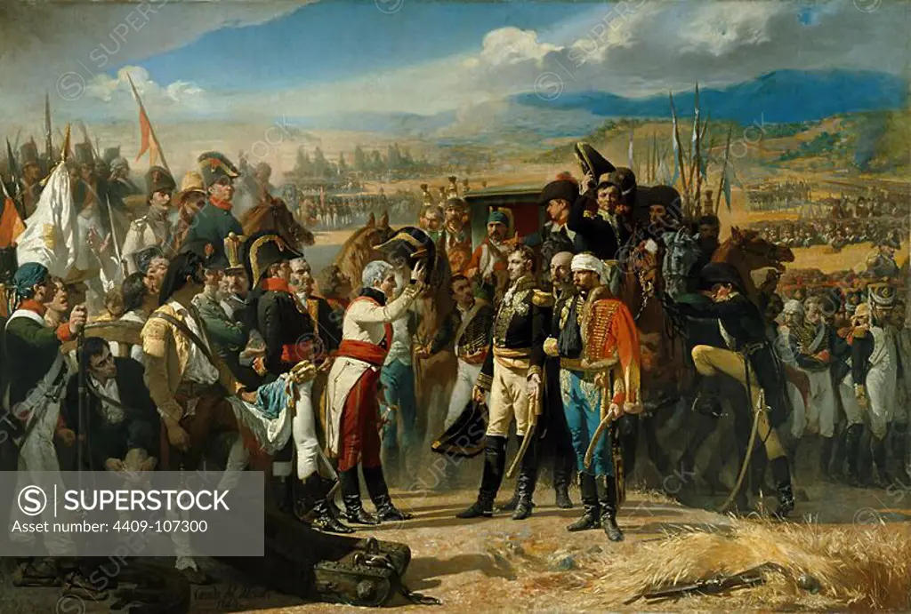 José Casado del Alisal / 'The Surrender of Bailén', 1864, Spanish School, Oil on canvas, 338 cm x 500 cm, P04265. Museum: MUSEO DEL PRADO, MADRID, SPAIN.