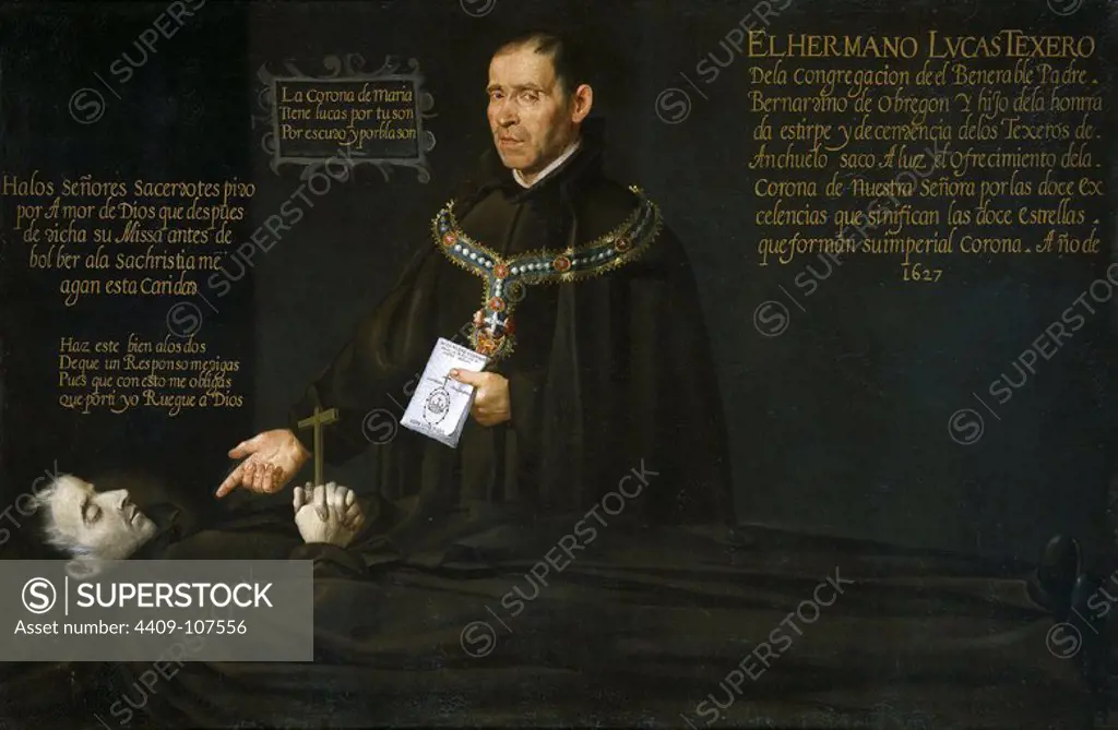 Anonymous / 'El hermano Lucas Texero ante el cadáver del Venerable Bernardino de Obregón', ca. 1627, Spanish School, Oil on canvas, 108 cm x 163 cm, P02833. Museum: MUSEO DEL PRADO, MADRID, SPAIN.