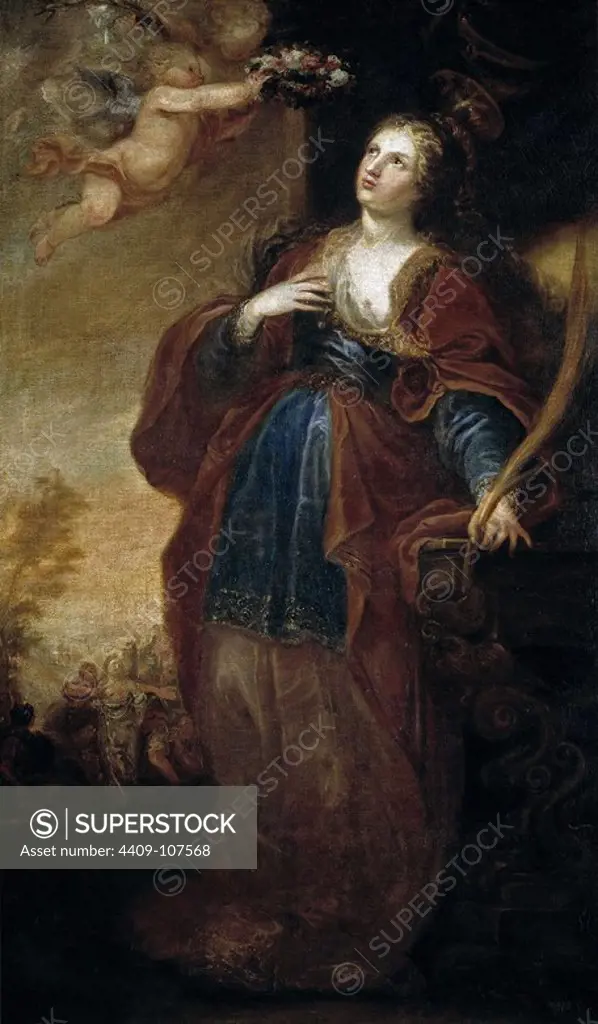 Francisco Rizi / 'Saint Agatha', Late 17th century, Spanish School, Canvas, 184 cm x 108 cm, P02870. Museum: MUSEO DEL PRADO, MADRID, SPAIN.