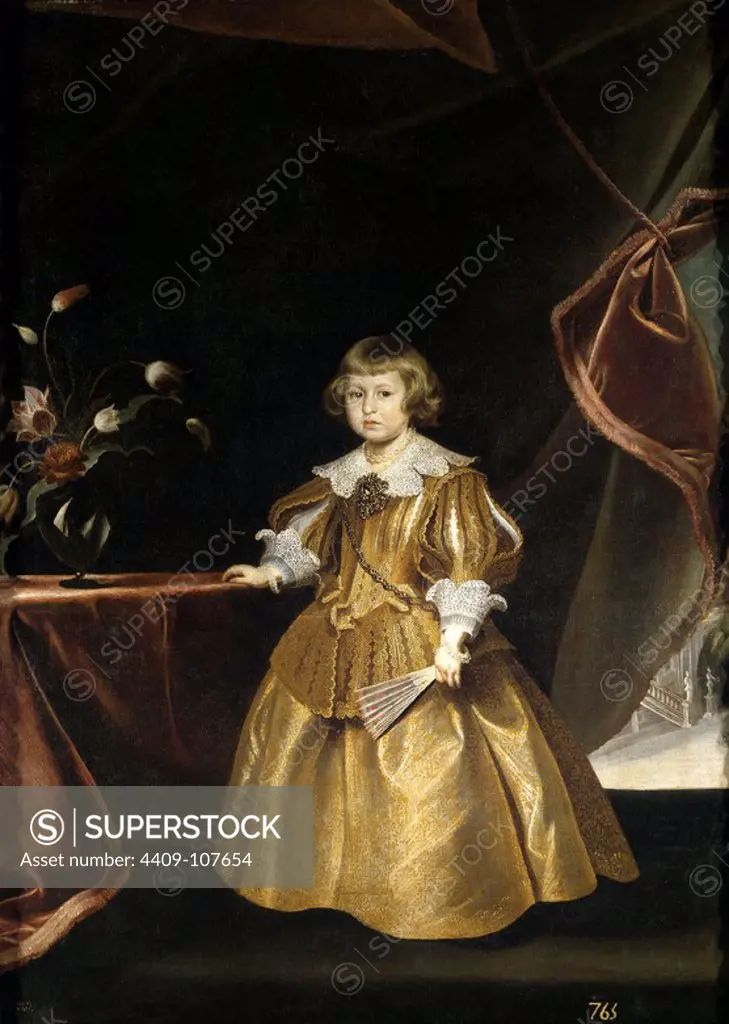 Frans Luycks / 'Retrato de una infanta', Flemish School, Oil on canvas, 164 cm x 118 cm x 3 cm, P02871. Museum: MUSEO DEL PRADO, MADRID, SPAIN.