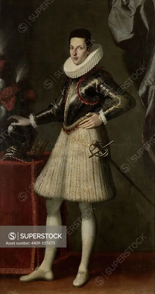 Cristofano Allori / 'Cosimo II de' Medici, Grand Duke of Tuscany', ca. 1609, Italian School, Canvas, 200 cm x 109 cm, P00007. Museum: MUSEO DEL PRADO, MADRID, SPAIN.